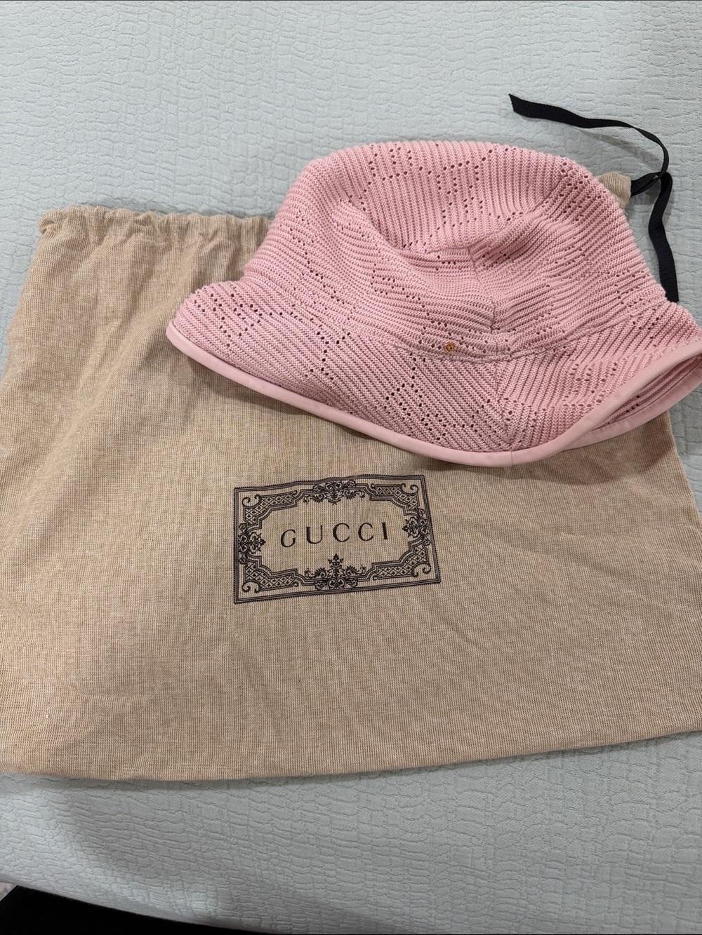 Gucci Malibu Crochet Bucket Hat - Picture 10 of 10